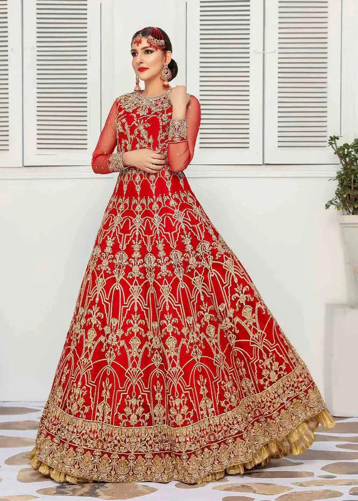Garnet Gold: Velvet & Kimkhaab 4PC Festive Set | Maan Mehran Garnet Gold: Velvet & Kimkhaab 4PC Festive Set | Maan Mehran